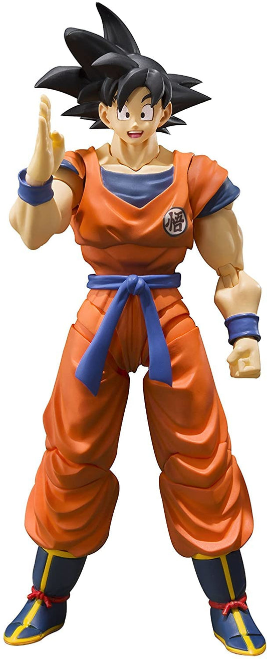 TAMASHII NATIONS Son Goku S.H.Figuarts front pose for dynamic display on shelves