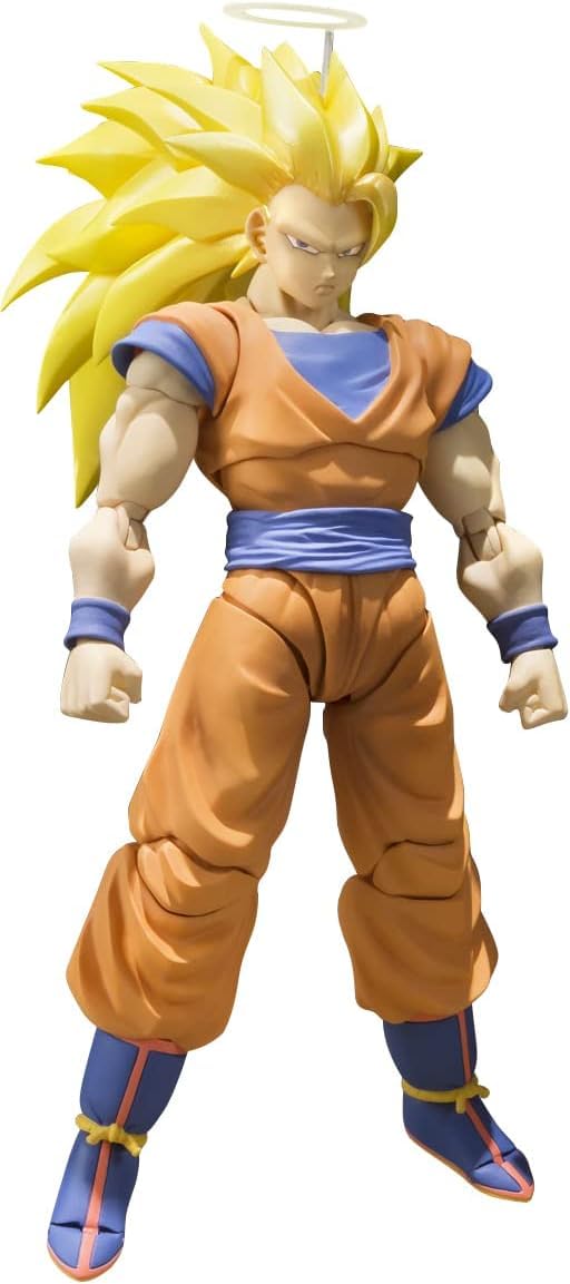 Tamashii Nations Dragon Ball Z Son Goku Saiyan 3 front view figure for dynamic display