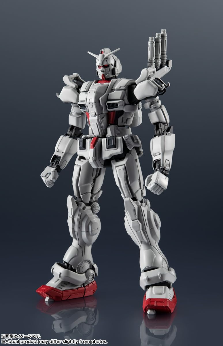 TAMASHII NATIONS Gundam EX beam rifle showcases detailed weapon replica.