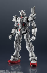 TAMASHII NATIONS Gundam EX beam rifle showcases detailed weapon replica.
