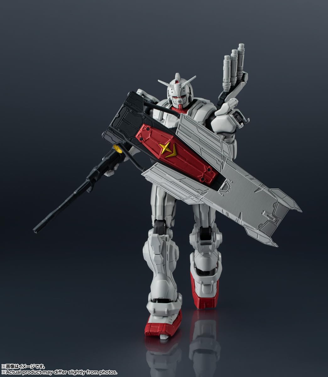 TAMASHII NATIONS Gundam EX interchangeable arms offer pose versatility.