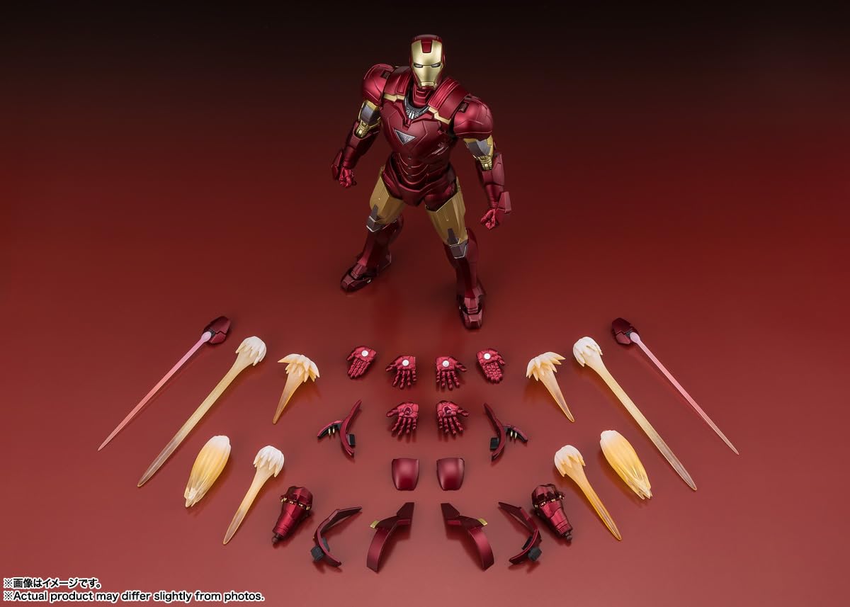 TAMASHII NATIONS Iron Man Mark 6 injection and laser effects for display variety