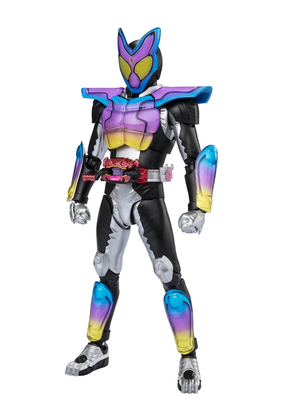 Tamashii Nations Kamen Rider Gavv poppingummy armor for dynamic display.