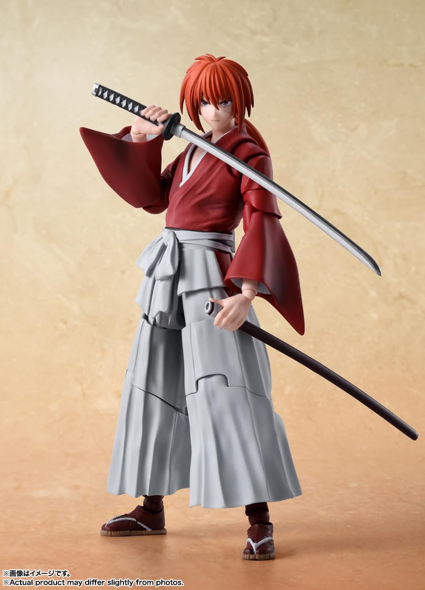 Tamashii Nations Kenshin figure with multiple expressions enabling expressive posing