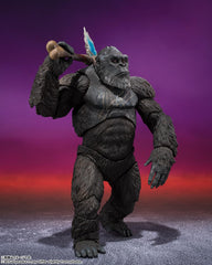 Tamashii Nations Kong S.H.MonsterArts figure includes axe for dynamic poses.