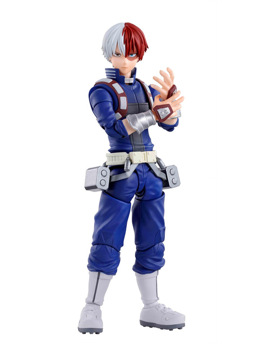 Tamashii Nations Shoto Todoroki figure main body for dynamic display and pose versatility.
