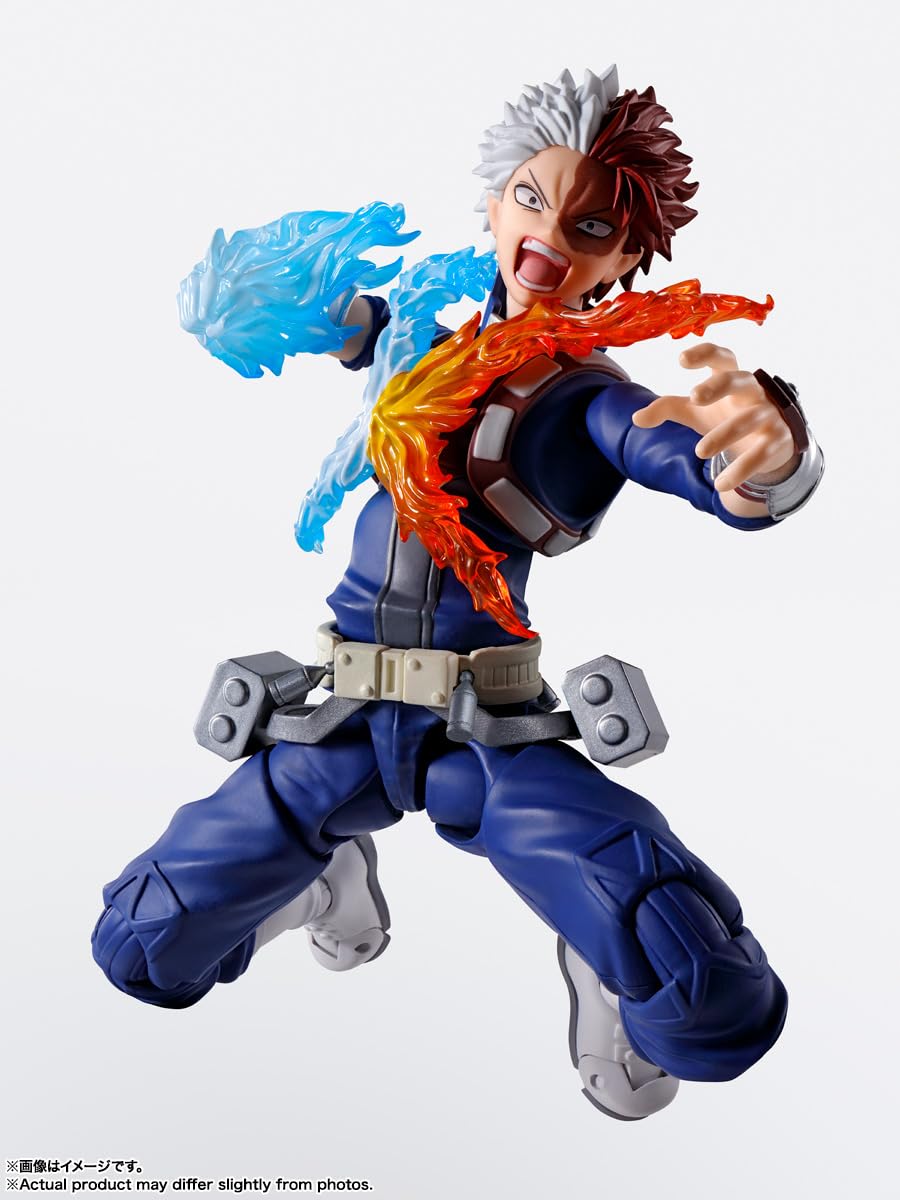 Tamashii Nations Todoroki box features Bandai Namco warning label for licensing proof.