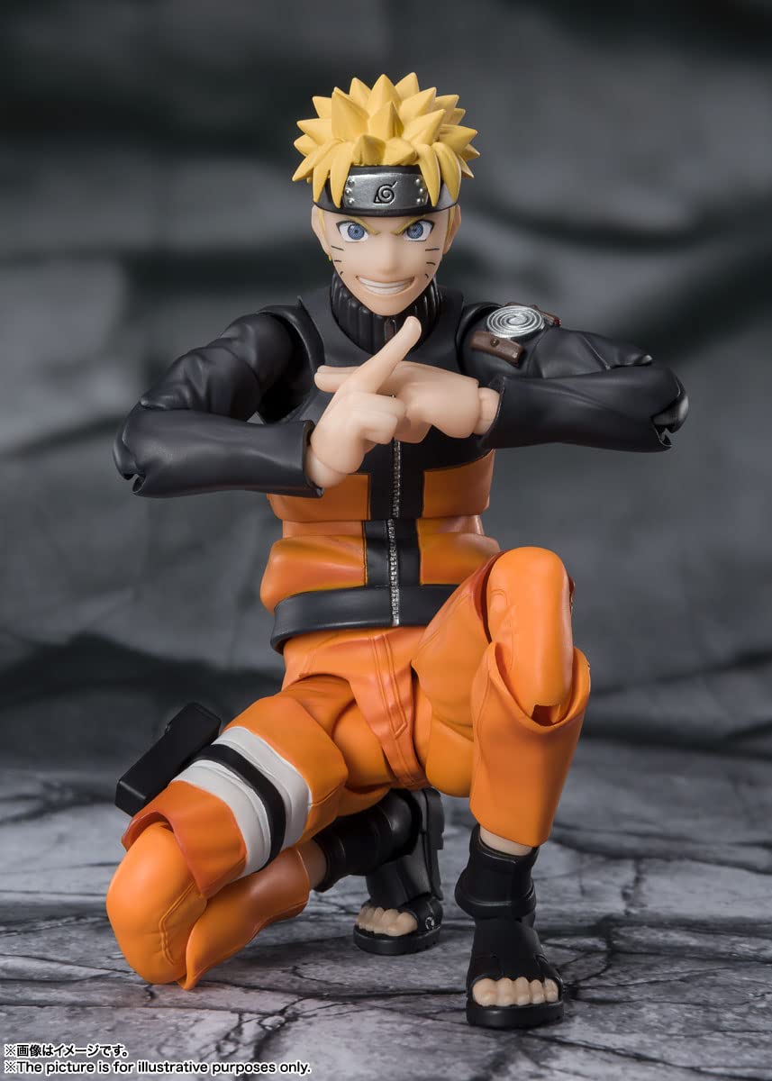 TAMASHII NATIONS Naruto Uzumaki SH Figuarts figure with interchangeable hands for expressive poses