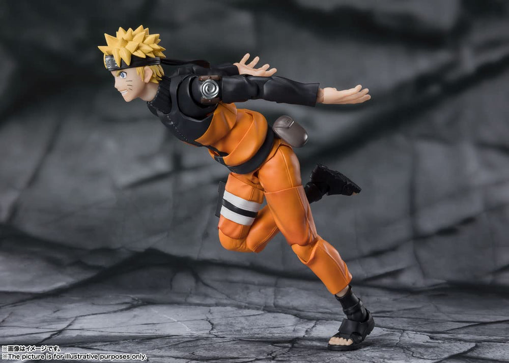 TAMASHII NATIONS Naruto Uzumaki SH Figuarts box label confirms official licensing