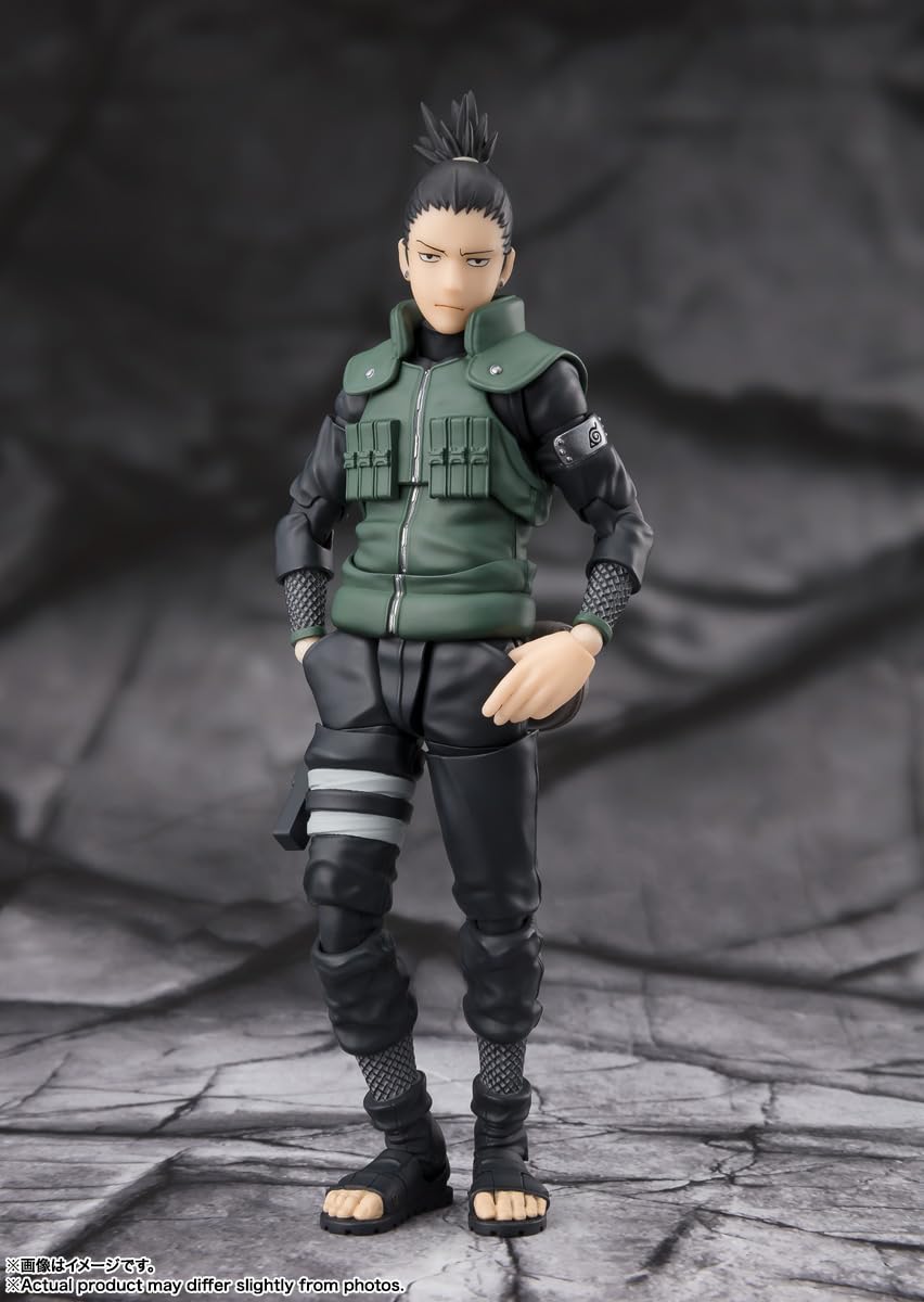 Tamashii Nations Shikamaru Nara battle face showcases intense display options.
