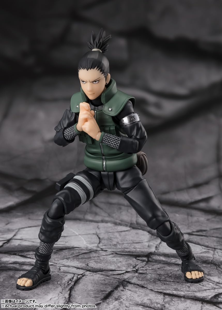 Tamashii Nations Shikamaru Nara chakra sword accessory enhances action scenes.