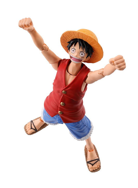 TAMASHII NATIONS Luffy Romance Dawn S.H.Figuarts main body for dynamic posing.
