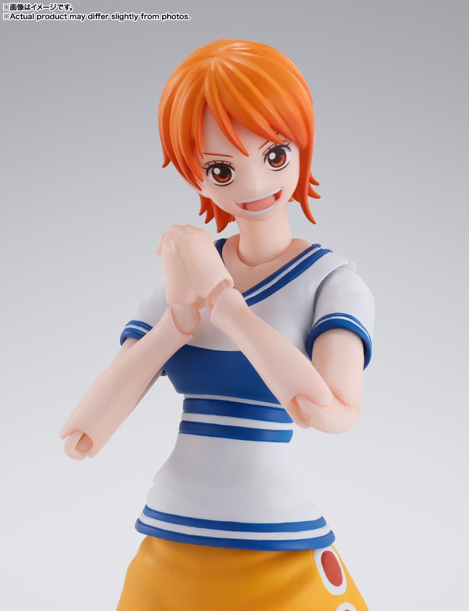 Tamashii Nations Nami Romance Dawn S.H.Figuarts treasure chest prop for display storytelling.