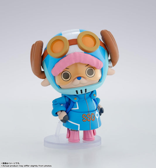 Tamashii Nations Chopper with interchangeable faces for dynamic posing.