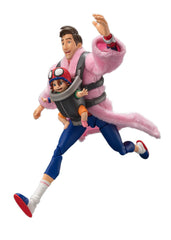 Tamashii Nations Peter B. Parker figure in dynamic display poses.