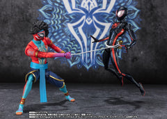 TAMASHII NATIONS Spider-Man India S.H.Figuarts packaging shows Bandai Namco licensing.