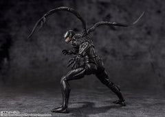 TAMASHII NATIONS Venom Last Dance figure showcases glossy textures for a menacing look.