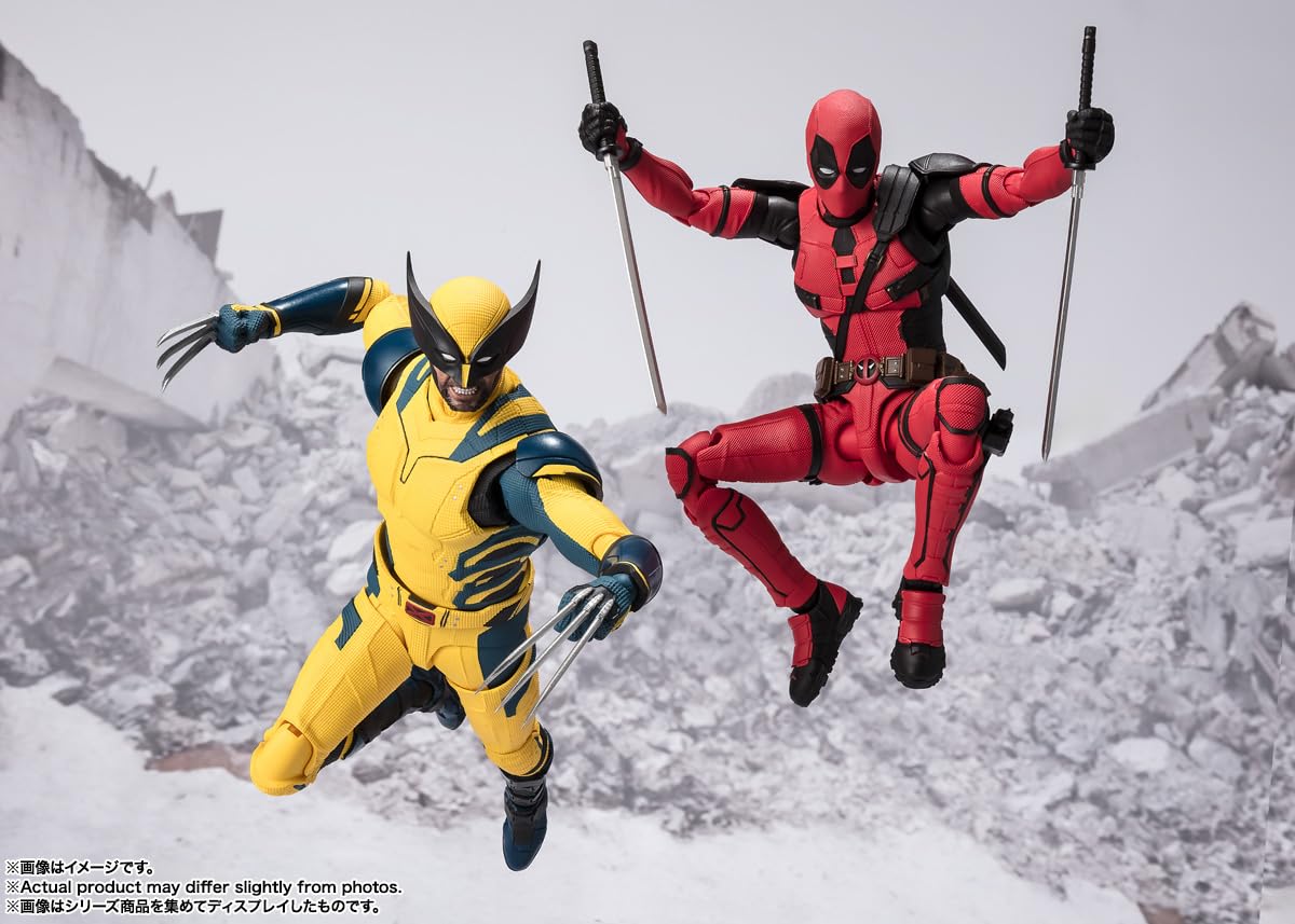 Tamashii Nations Wolverine S.H.Figuarts display-ready setup for collectors.