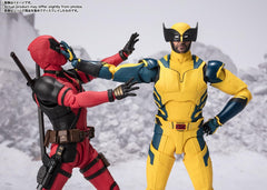 Tamashii Nations Wolverine S.H.Figuarts packaging highlights licensing status.