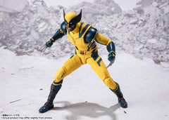 Tamashii Nations Wolverine S.H.Figuarts head mask detail on character likeness.