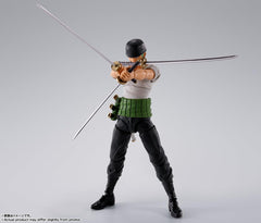 Tamashii Nations Zoro normal head replacement for versatile expressions.