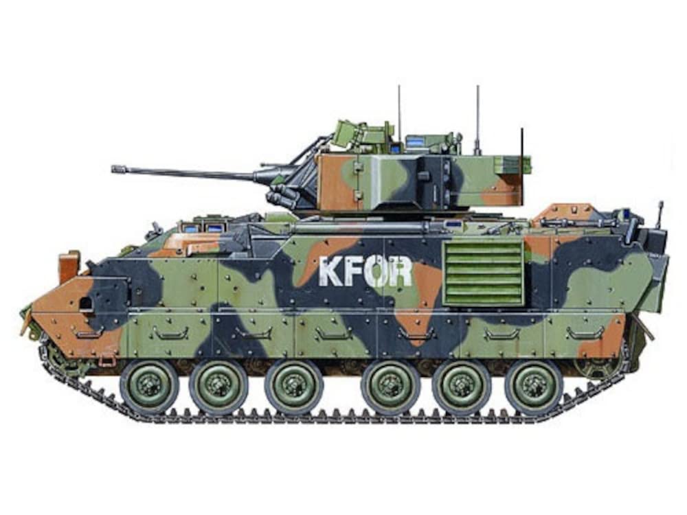 TAMIYA Desert Storm M2A2 Bradley decals set enables diverse Iraq and NATO-era displays.