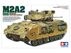 TAMIYA Desert Storm M2A2 Bradley crew-figures provide lifelike scale presence.