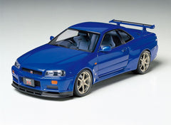 Tamiya Nissan Skyline GT-R V-Spec R34 complete model ready for display