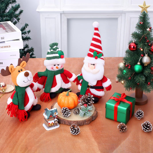 Tanganan Snowman plush creates winter whimsy for shelves or desks.