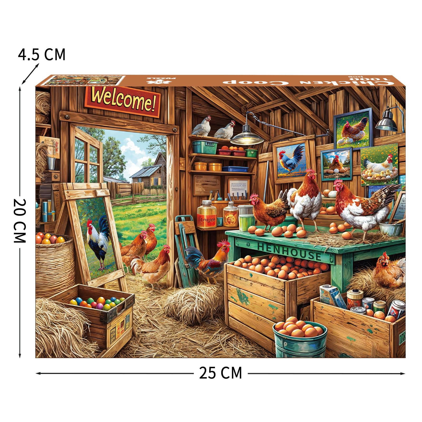 TangComplete chicken coop puzzle benefits image highlights memory and creativity.