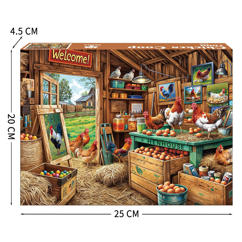 TangComplete chicken coop puzzle benefits image highlights memory and creativity.