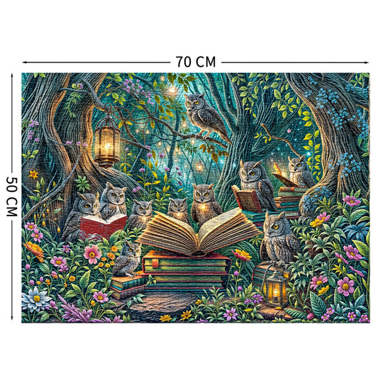 TangComplete Magic Owl puzzle poster helps guide the assembly.