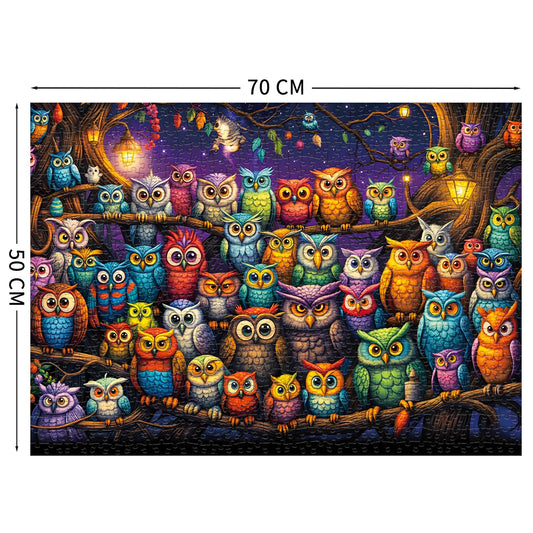 TangComplete Owl Family Puzzle 1000 pieces for engaging family nights