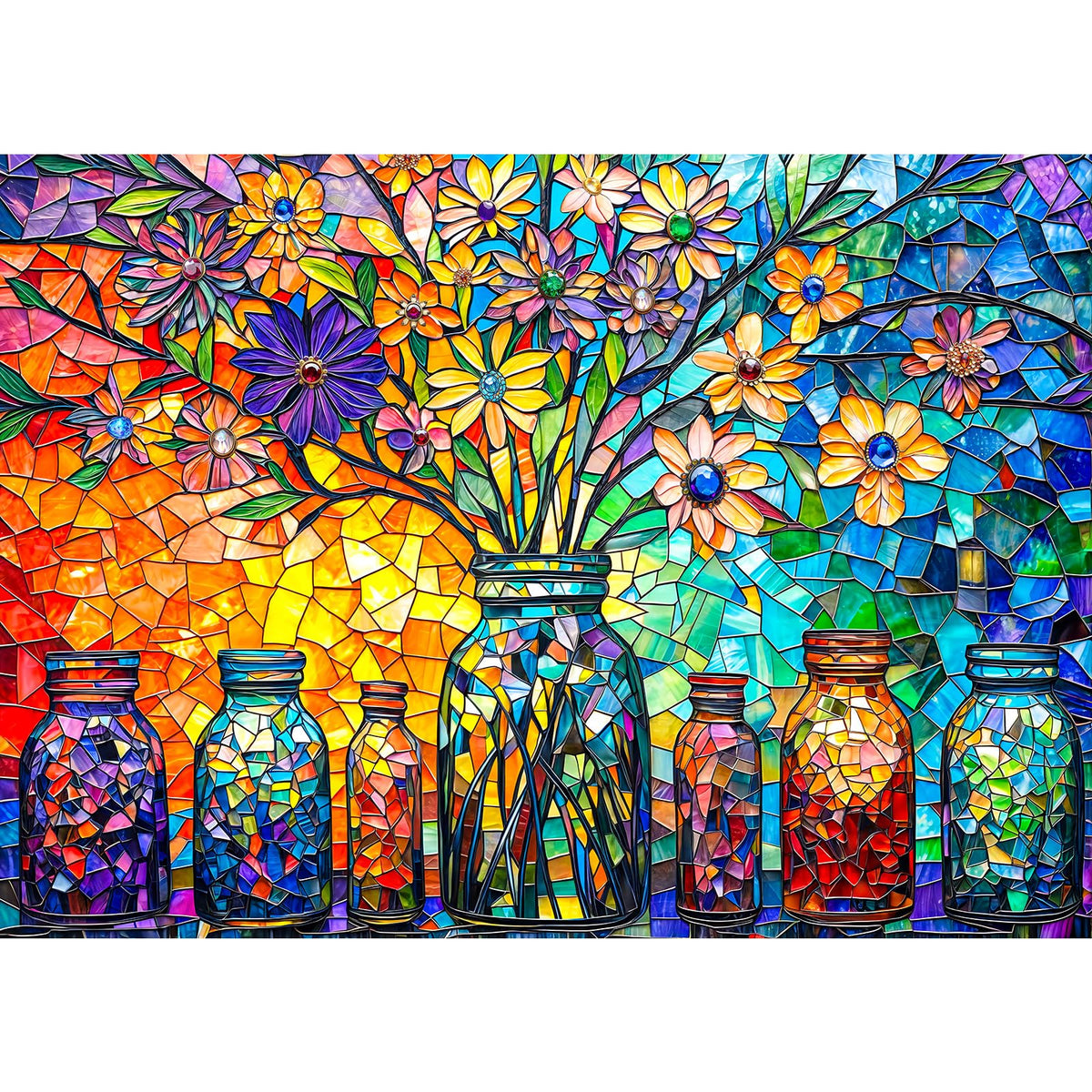 TangComplete stained glass puzzle box with premium packaging and gift appeal