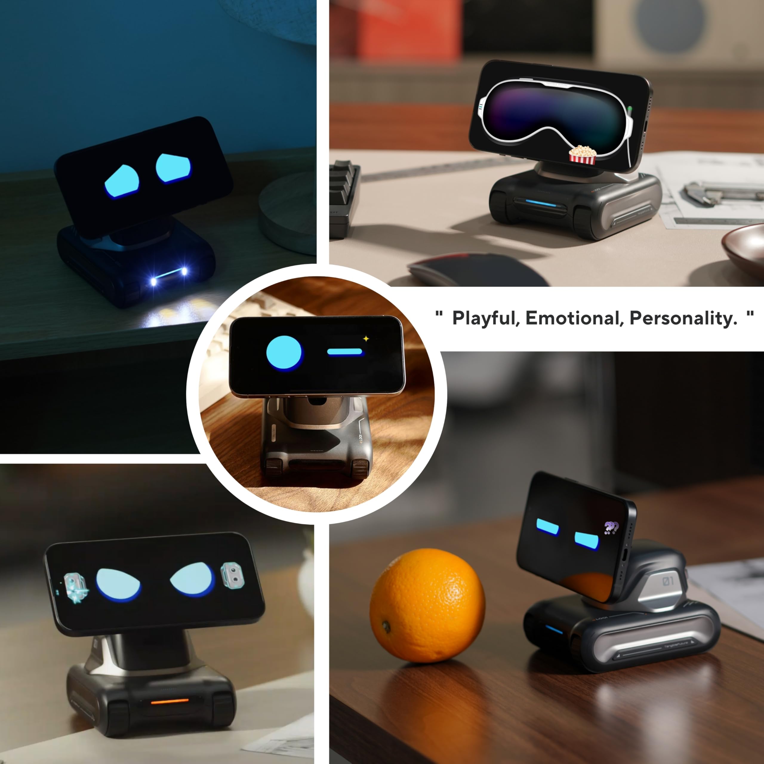 TangibleFuture LOOI autonomous personality-based replies blend environment and reasoning