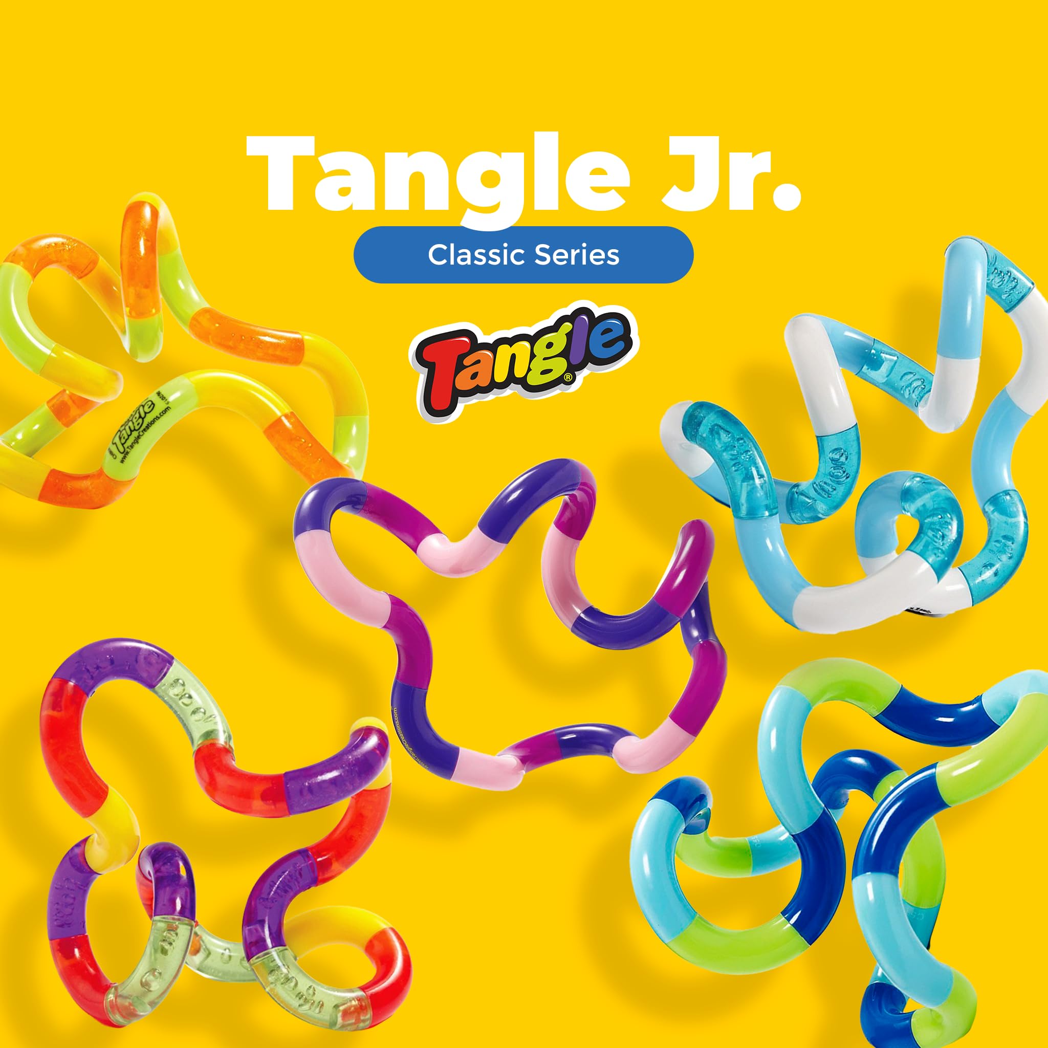 Tangle Jr Classic vibrant colors close-up for engaging learning moments.