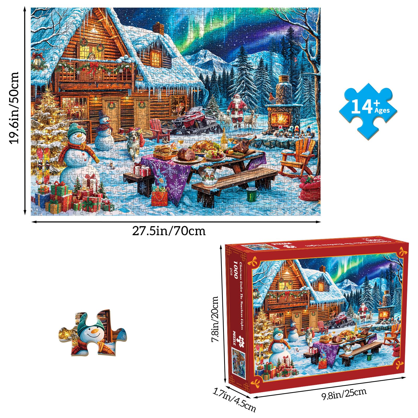 TangMosaic 1000-piece interlock puzzle pieces for a durable, precise solve