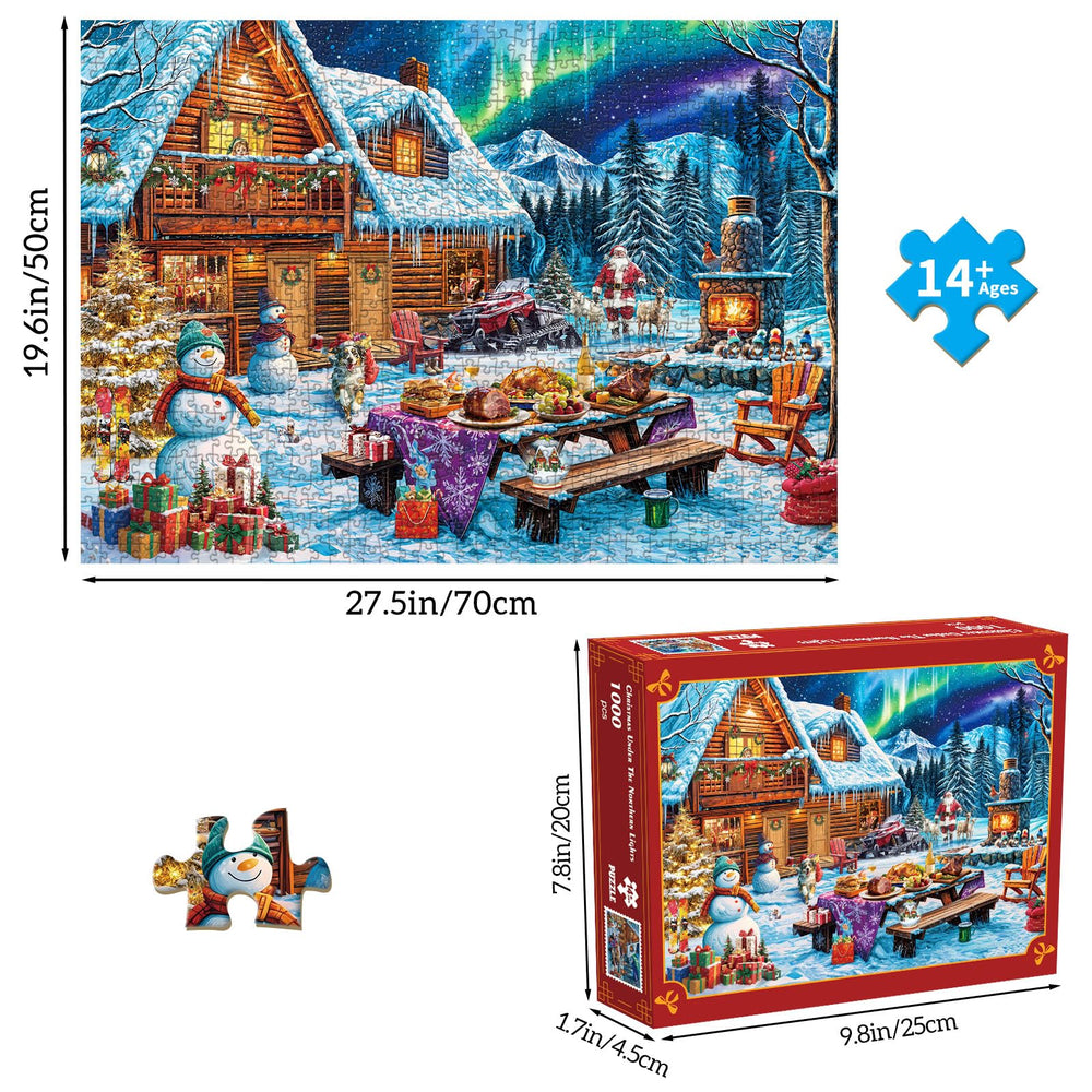 TangMosaic 1000-piece interlock puzzle pieces for a durable, precise solve