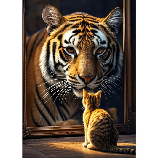 TangMosaic Feline Majesty puzzle box, ideal for cozy evenings.