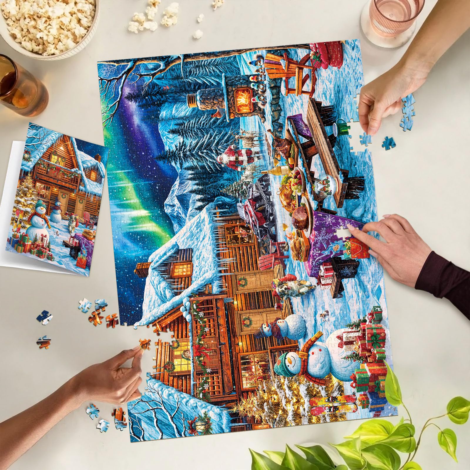 TangMosaic puzzle with a matte finish reduces glare during play