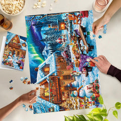 TangMosaic puzzle with a matte finish reduces glare during play