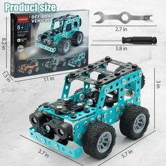 TANMGIN Erector Set dimensions help planning display and storage.