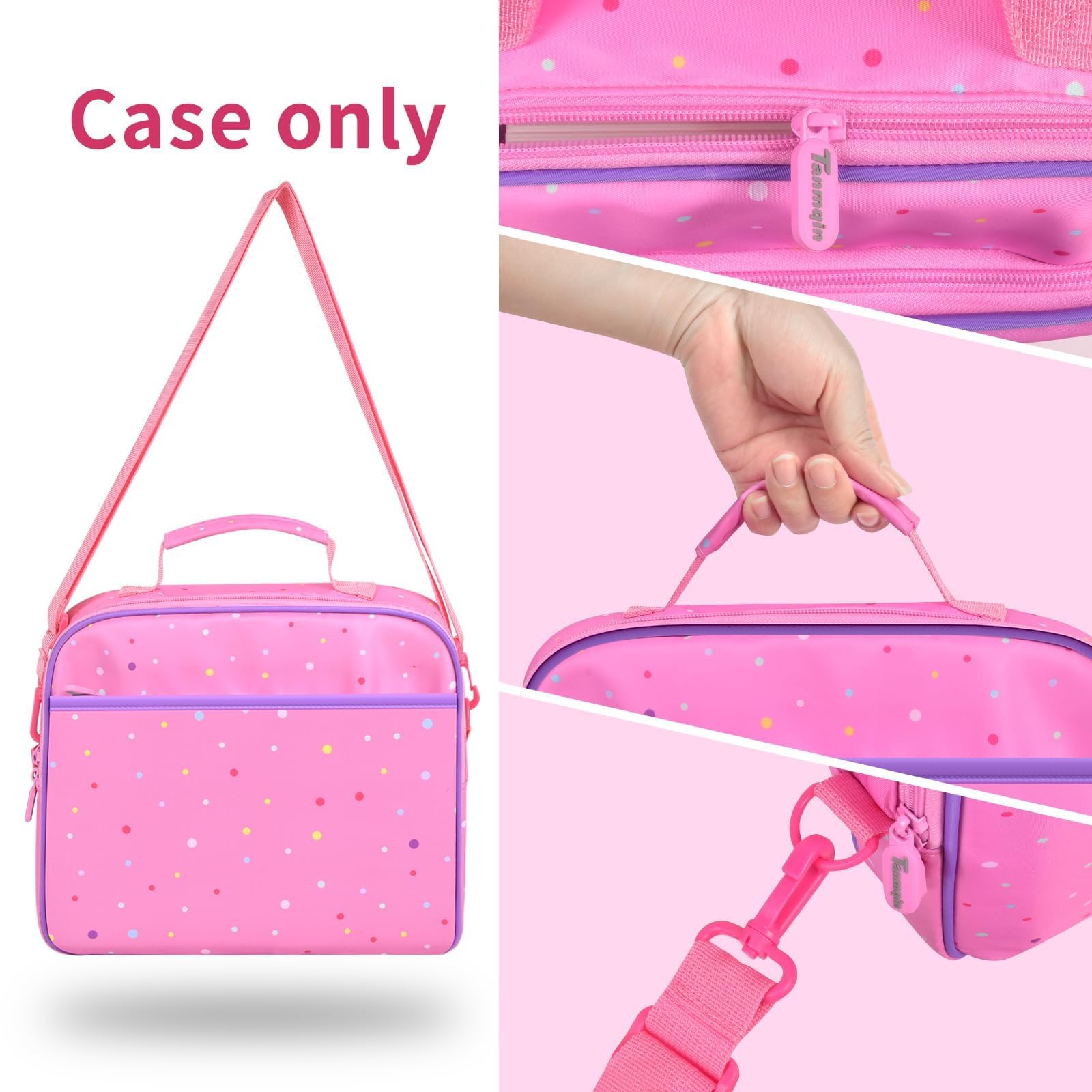 Tanmqin Leapfrog bag features a smooth 360-degree zip for easy access.