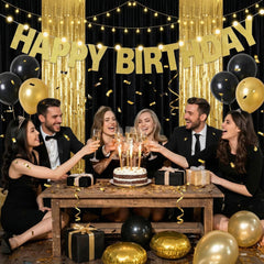 TaoBary gold glitter letters and numbers for customizable party signs