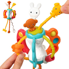 taotaotoys Toddlers airplane toy with pull string for travel engagement and fine motor practice