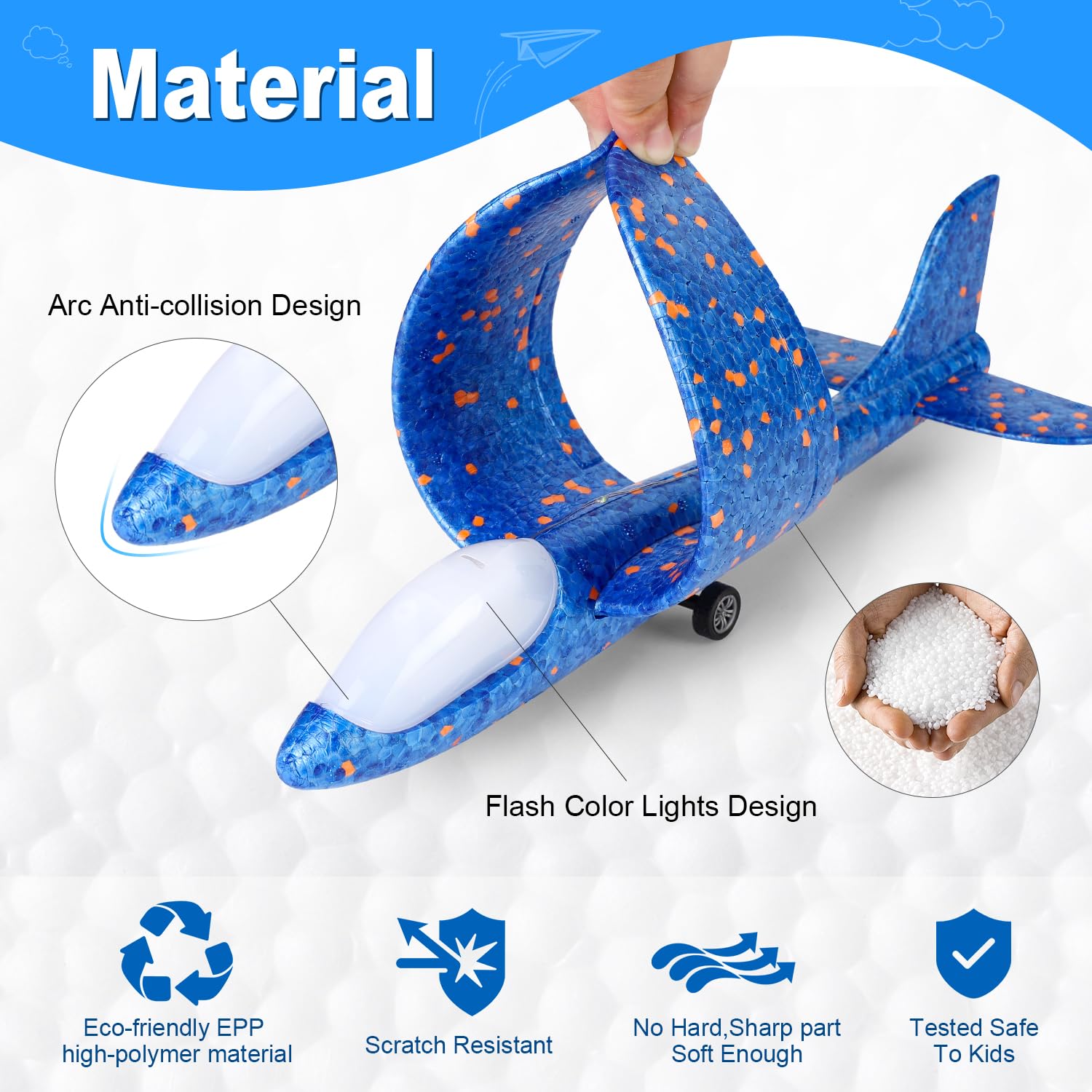 TAOTENDAR foam planes with DIY stickers boost kids creativity during play