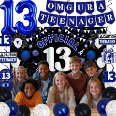TAOTOSUNE blue foil 13 balloons add shimmer to party decor