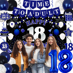 TAOTOSUNE Happy 18th Birthday Backdrop creates an instant photo-ready stage