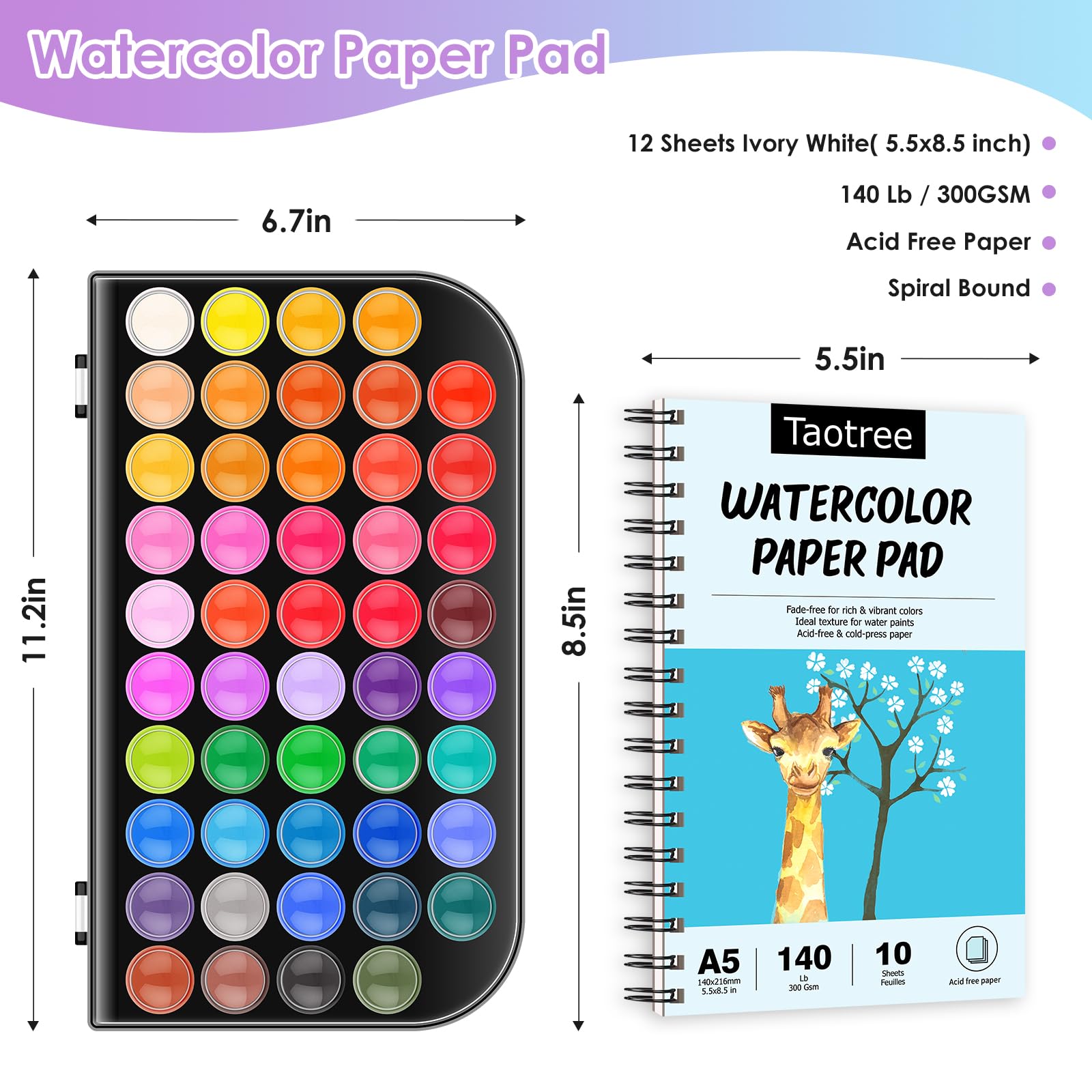 Taotree removable lid doubles as a mixing palette for color testing