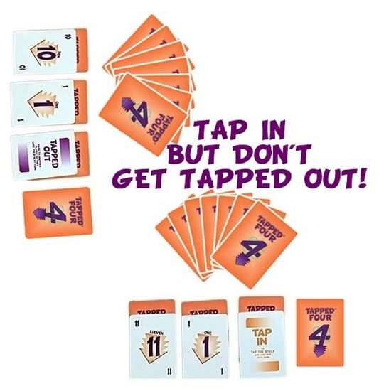 Tapped Four players enjoying a lively game night